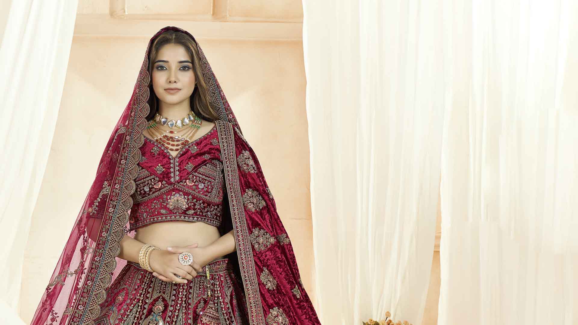 Elegant Bridal Wear Collection for Modern Brides Near Kothanur, Farhana Designer Studio 