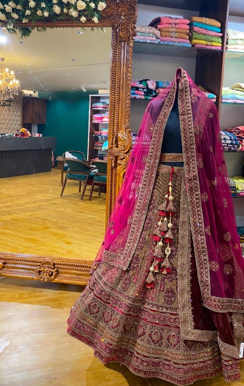 Elegant Designer Lehenga Boutique Near Kalyan Nagar, Bangalore : Farhana Designer Studio